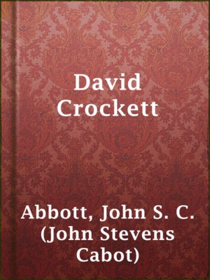 cover image of David Crockett